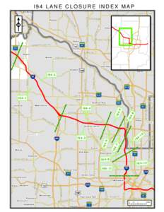 I94 LANE CLOSURE INDEX MAP Elk River 161st Ave NW en