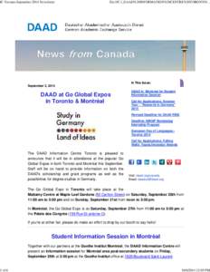 IC-Toronto September 2014 Newsletter
