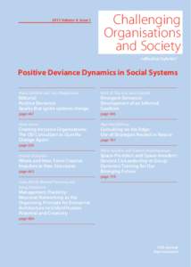 2015 Volume 4, Issue 1  Positive Deviance Dynamics in Social Systems 2015 Volume 4, Issue 1