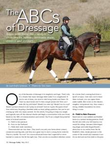 ABCs of Dressage The Begin with these three simple exercises for better communication,