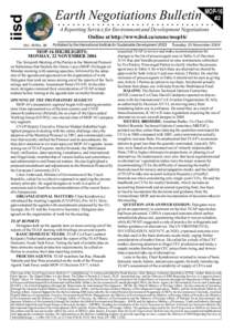 MOP-16  iisd Earth Negotiations Bulletin