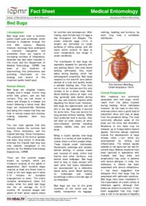 Fact Sheet  Medical Entomology Institute of Clinical Pathology and Medical Research