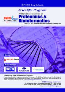 104th OMICS Group Conference  Scientific Program 3rd International Conference on  Proteomics &