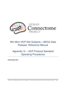 HCP 500 Subjects + MEG2 Reference Manual – Appendix IV