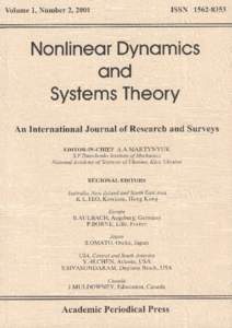 NONLINEAR DYNAMICS AND SYSTEMS THEORY An International Journal of Research and Surveys Volume 1 Number 2