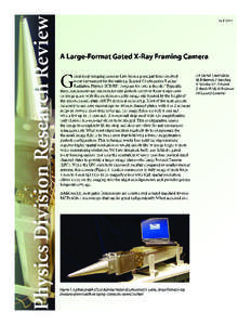 Physics Division Research Review  LALP[removed]A Large-Format Gated X-Ray Framing Camera