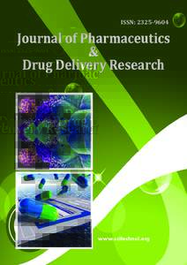 ISSN: Journal of Pharmaceutics & Drug Delivery Research