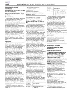 Federal Register / Vol. 80, NoMonday, May 18, Notices INTERNATIONAL TRADE COMMISSION