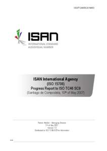 ISO/TC46/SC9 N463  ISAN International Agency ISAN