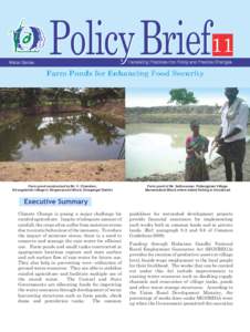 11 Translating Practices into Policy and Practice Changes Water Series  Farm Ponds for Enhancing Food Security