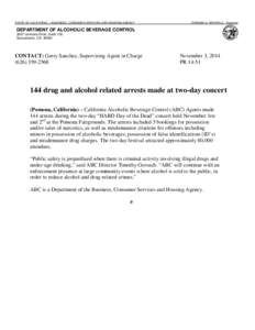 ABC Arrests People for Illegal Narcotics