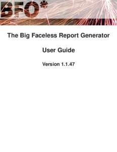 The Big Faceless Report Generator User Guide Version[removed]