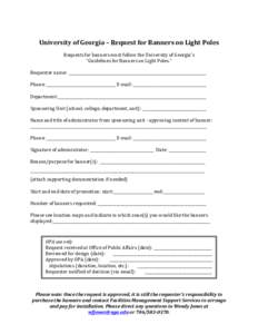 University of Georgia Pole Banner Request Form_edit