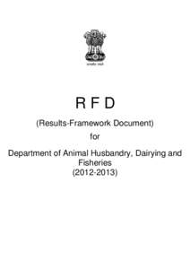 RFD (Results-Framework Document) for Department of Animal Husbandry, Dairying and Fisheries[removed])