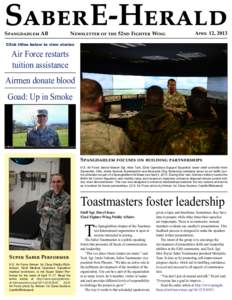 Saber E-Herald Spangdahlem AB Newsletter of the 52nd Fighter Wing  April 12, 2013