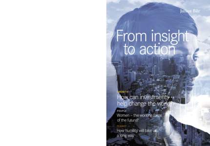 From insight to action JULIUS BAER GROUP June[removed]From insight