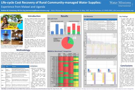 Life-cycle Cost Recovery of Rural Community-managed Water Supplies: Experience from Malawi and Uganda Andrew M. Armstrong, MS Env Eng () – Water Missions International, 1150 Kinzer St. Bldg.