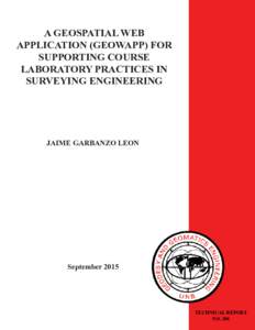 A GEOSPATIAL WEB APPLICATION (GEOWAPP) FOR SUPPORTING COURSE LABORATORY PRACTICES IN SURVEYING ENGINEERING