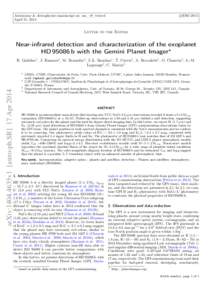 c 
ESO 2014 Astronomy & Astrophysics manuscript no. ms_v9_twocol April 21, 2014
