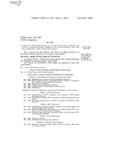 PUBLIC LAW 111–347—JAN. 2, [removed]STAT[removed]Public Law 111–347 111th Congress