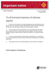 Microsoft Word - IN 03 To All Licensed Importers of Distress Signals.doc