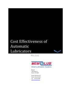 Cost Effectiveness of Automatic Lubricators