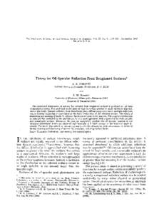 Theory for Off-Specular Reflection From Roughened Surfaces