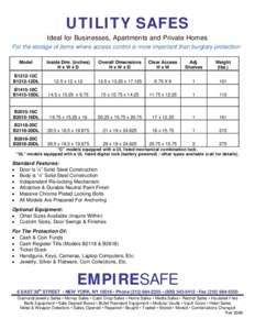 EMPIRE SAFE fax cover sheet