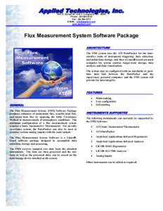 Flux Measurement Software Flier