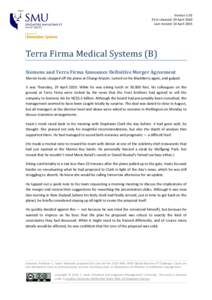 Terra Firma Medical Systems (B)