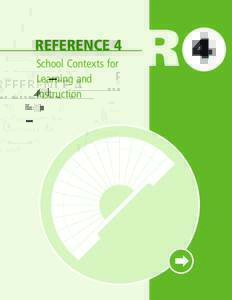 REFERENCE 4 School Contexts for Learning and Instruction  R