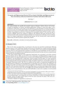 Co-option and Organisational Survival: A Case Study of the Risks and Opportunities of State Attachment within the United States Feminist Antiviolence Movement
