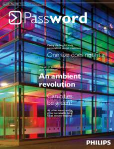 Issue 32 – May 2008 Philips Research technology magazine  Password Paving the way for truly personalized cancer treatment