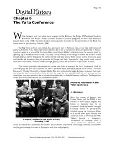 Page 29  Chapter 6 The Yalta Conference  W