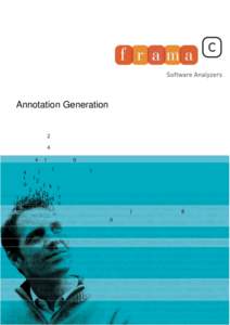 Annotation Generation  Frama-C’s annotation generator plug-in for Frama-C Sodium[removed]