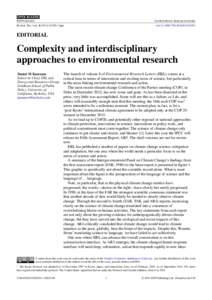IOP PUBLISHING  ENVIRONMENTAL RESEARCH LETTERS Environ. Res. Lett (3pp)