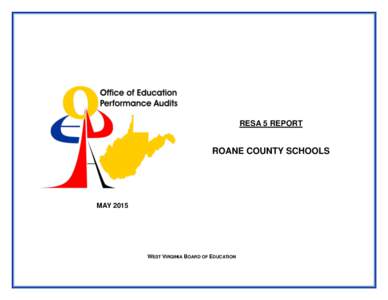 RESA 5 REPORT  ROANE COUNTY SCHOOLS MAY 2015