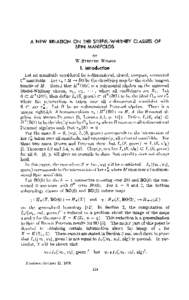 Algebra / Abstract algebra / Mathematics / Characteristic classes / Cohomology / StiefelWhitney class / Spectral sequence / Algebraic topology / Steenrod algebra / Grothendieck spectral sequence