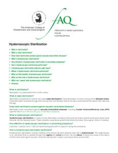 The American College of Obstetricians and Gynecologists f AQ FREQUENTLY ASKED QUESTIONS FAQ180