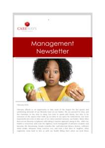s  Management Newsletter  February 2015