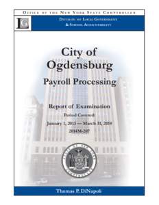 City of Ogdensburg - Payroll Processing