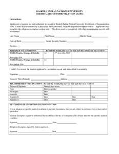 Microsoft Word - HINU Certificate of  Immunizatin Form.doc
