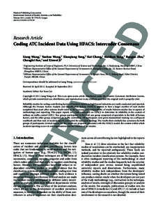 Hindawi Publishing Corporation International Journal of Quality, Statistics, and Reliability Volume 2011, Article ID[removed], 8 pages doi:[removed][removed]Research Article