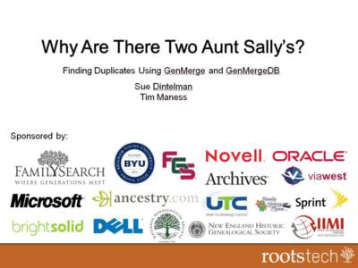 Pleiades Software Development, Inc.  Why ARE there two aunt Sally’s?  How do I find them? 