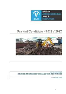 Pay and ConditionsDAVID CONNOLLY BRITISH ARCHAEOLOGICAL JOBS & RESOURCES