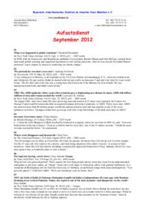 Aufsatzliste September 2012
