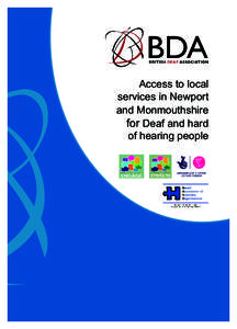 Access to local services in Newport and Monmouthshire for Deaf and hard of hearing people