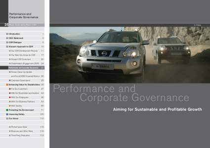 Performance and Corporate Governance 25 Nissan Sustainability ReportX-TRAIL