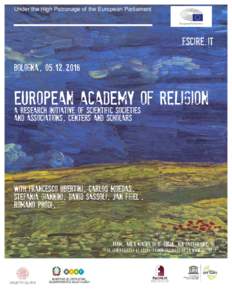 Under the High Patronage of the European Parliament  fscire.it Bologna, european Academy of religion
