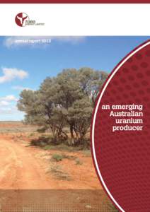 annual reportan emerging Australian uranium producer